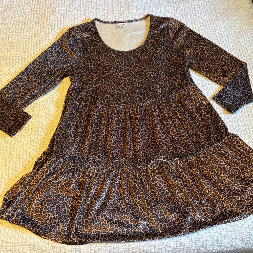 Love, Fire Love Fire Animal Print Dress